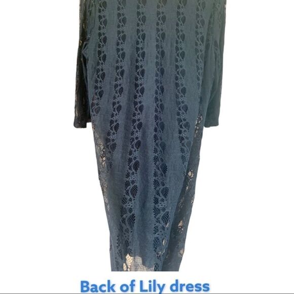 Lily Plus Size Black Lacy Tunic/Dress - Picture 6 of 11